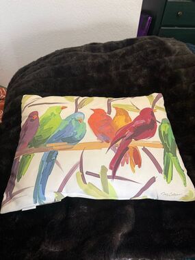 Flocked Together Climaweave Throw Pillow By Martha Collins
